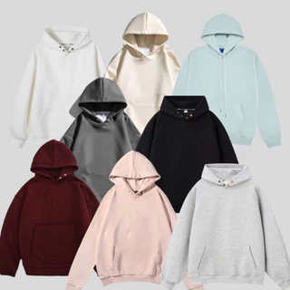 Áo hoodie, Áo nỉ Trơn  form rộng chất nỉ bông dày dặn , hàng chuẩn chính hàng , dày dặn , tag mác chất lượng Bico Studio