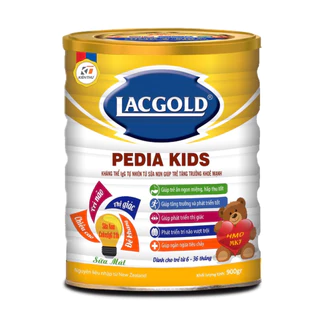 Sữa LACGOLD Pedia Kids 900G (6 - 36 tháng) - Giúp Trẻ Ăn Ngon miệng, Hấp Thu Tốt, Phát Triển Trí Não và Thị Giác