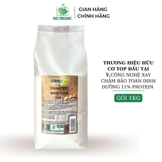 Bột mì trắng đa dụng hữu cơ Sima Bio nhập khẩu Ý  công nghệ ép chậm giữ nguyên dinh dưỡng làm bánh