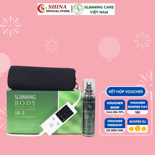 Bộ đai điện ủ nóng cải tiến Slimming Body SB-II hàng chính hãng đai nịt quấn nóng giảm mỡ bụng bắp tay chân đùi thon gọn