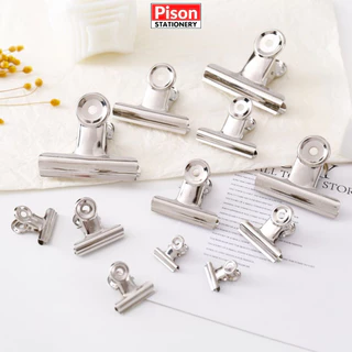 Kẹp tài liệu kim loại basic Pison Kẹp giữ tài liệu văn phòng KẸP INOX