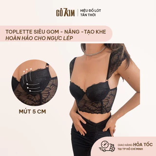 Áo Nâng Ngực Nữ Bản To CÔ 7 KIM, Mút Dày 5cm Tạo Khe Tự Nhiên Dây Vai Bèo Che Khuyểt Điểm Bắp Tay Phù Hợp Cup A - PCTF