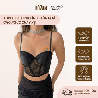 Áo Nâng Ngực Nữ Có Gọng CÔ 7 KIM, Mút Mỏng Chất Liệu Lụa Phối Ren Mềm Mại Có Thể Phối Dạng Corset Thời Trang - SH01