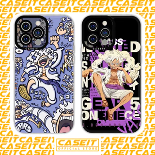 Ốp lưng iphone cạnh vuông Caseit Anime One Piece Luffy gear 5 poster 8/8plus/x/xs/11/12/13/14/pro/max/plus/promax