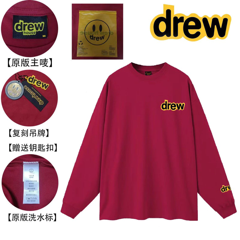 Áo sweater Áo phông dài tay D.R.E.W Local brand DR1 full tem mác tag chất nỉ chân cua 100% cotton