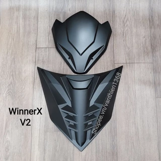 WINNER X V2 Mão Sói & Ốp Mặt Nạ Đen Nhám Carbon