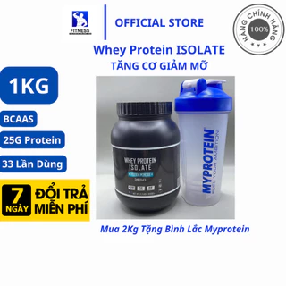 [Mã COSDAY244 -10% đơn 150K] [ CHÍNH HÃNG } 1KG WHEY PROTEIN ISOLATE - Bổ sung protein, ít calories, ít béo, tăng cơ
