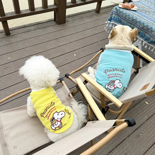 Áo Thun Cho Chó Mèo Thun Cotton Thêu Snoopy Mùa Hè Mùa Xuân Chó Mèo Quần Áo Thú Cưng Dễ Thương Cao Cấp Hiha Pets