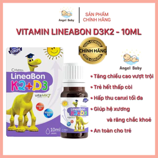 QUÀ TỰ CHỌN - LineaBon D3K2 - Vitamin Giúp Bé Tăng Chiều Cao, Hỗ Trợ Trẻ Thấp Còi, Bổ Sung Canxi, Giúp Xương Chắc Khoẻ