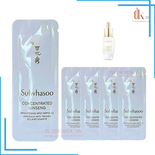 Tinh chất  Bạch Sâm giảm nám tàn nhang gói sample 1ml Sulwhasoo Brightening Spot Ampoule 1ml