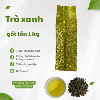 Trà Xanh Đặc Sản TÂN CƯƠNG THÁI NGUYÊN Chè Mạn Gói 1 Kg Hút Chân Không