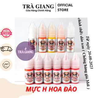 MỰC PHUN XĂM HOA ĐÀO Tem Chính Hãng - MỰC XĂM CAO CẤP HOA TÍT SIÊU BÁM MÀU CHÍNH HÃNG