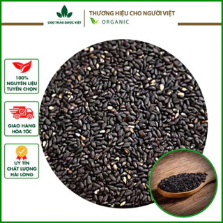 Hạt mè đen hữu cơ 1kg ( Vừng đen khô làm sốt mè rang thơm ngon) - Chợ Thảo Dược Việt