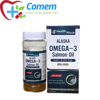 Alaska Omega 3 Bổ Não, Tăng Cường Thị Lực, Giảm Nguy Cơ Mắc Bệnh Tim Mạch - Hộp 100 Viên