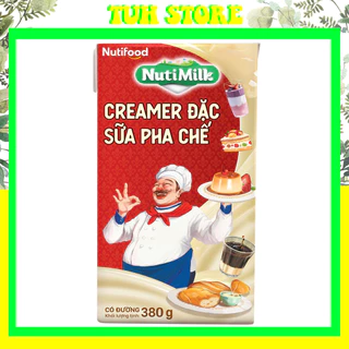 Creamer Nuti 380G, Sữa Đặc Có Đường Nuti Hộp Giấy 380-TUH