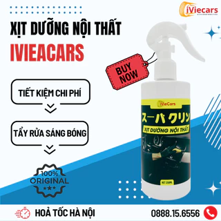 Xịt dưỡng nội thất ô tô iViecars công nghệ nhật bản hương thơm tự nhiên, nội thất xe bền đẹp như mới