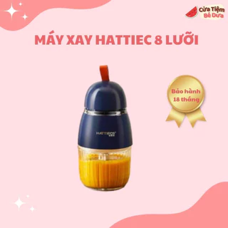 (Hàng Sẵn) Máy xay cầm tay 1 cối thủy tinh,dao 8 lưỡi, 6 lưỡi, Máy xay đồ ăn dặm cho bé Hattiecs - Cửa tiệm bé Dưa