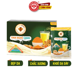 Tinh bột nghệ Canxi Honimore 288g - tốt cho xương, làm đẹp da, tốt cho dạ dày