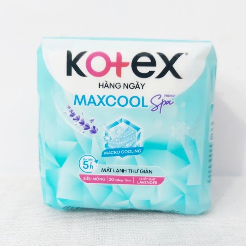 Băng vệ sinh KOTEX hàng ngày Cool Thảo Dược 20 miếng