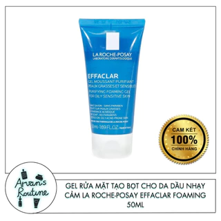 [CHÍNH HÃNG] GEL RỬA MẶT TẠO BỌT CHO DA DẦU NHẠY CẢM LA ROCHE-POSAY EFFACLAR FOAMING 50ML