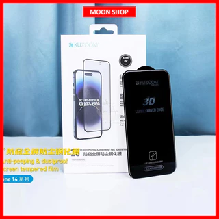 Kính cường lực chống nhìn trộm KUZOOM chính hãng iPhone 15 Pro Max 14 Pro Max 13 Pro Max 13 12 Pro Max 12 11 Pro Max