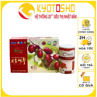 Combo Táo Đỏ Hàn Quốc Sấy Khô 1kg Và Kỷ Tử Sấy Khô Goji Berreis Organic Traditions 454gr Của Mỹ