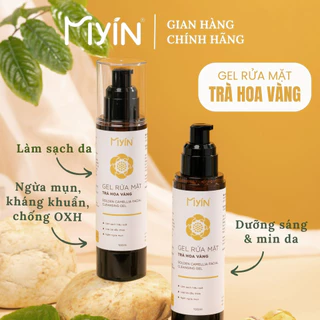 Gel rửa mặt Trà Hoa Vàng MYIN - Golden Camellia Facial Cleansing Gel 100ml ngăn ngừa mụn ,dịu nhẹ lành tính, làm sáng da