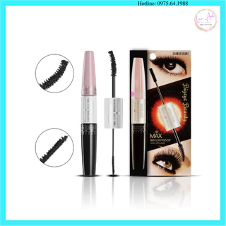 Mascara Không Thấm Nước Dày & Tơi Mi 2 đầu Sivanna Colors Two-Step Mascara 6x