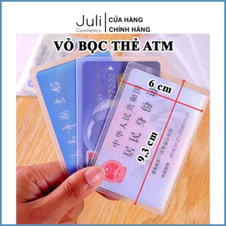 Vỏ bọc căn cước, bằng lái xe, thẻ ATM chống xước chất liệu PVC dẻo