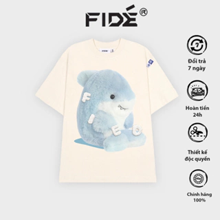 Áo thun FIDE cá mập Baby Shark phông unisex form rộng cổ tròn BABY SHARK 03