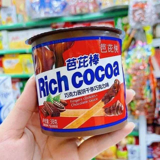 Bánh Quy Chấm Socola RICH COCOA  Ngon Tuyệt Hộp 38g