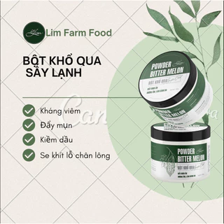 BỘT KHỔ QUA (mướp đắng) sấy lạnh handmade - 100% nguyên chất không pha trộn - Giảm Mụn , Dưỡng Da Căng Bấy