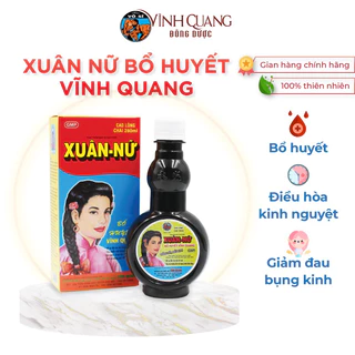 Xuân Nữ Bổ Huyết Vĩnh Quang chai 280ml Hỗ trợ điều hoà kinh nguyệt, đau bụng kinh, bổ máu cho Phụ Nữ