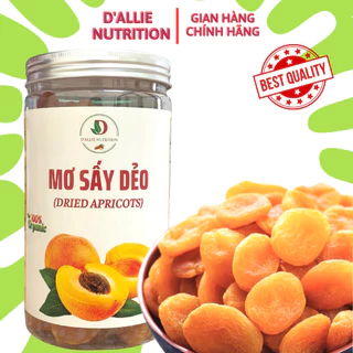 Mơ Sấy Dẻo cao cấp không đường nhập khẩu Thổ Nhĩ Kỳ, ăn vặt không béo, ăn kiêng, bổ sung năng lượng D'ALLIE NUTRITION