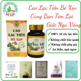 Cao lá lạc tiên cô đặc hỗ trợ mất  ngủ- Thương Hiệu Bé Xịn