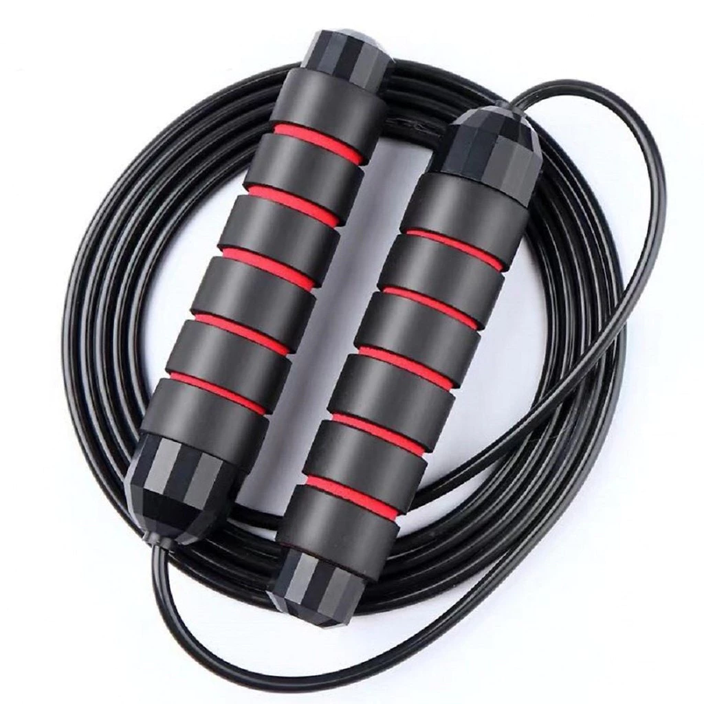 Dây nhảy giảm cân đốt mỡ bụng lõi thép đàn hồi có tạ 2.9m tập thể dục gym muay thái tại nhà