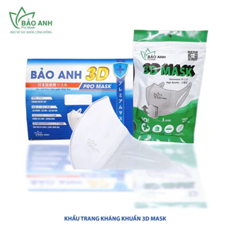 [Freeship] 200 Chiếc Khẩu Trang 3D Mask Bảo Anh Pro Mask Chính Hãng