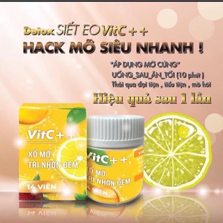 Viên thải mỡ ban đêm VitC++ Detox cơ thể 7 ngày hiệu quả