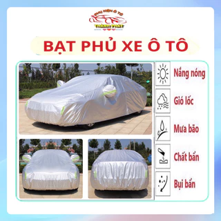 Bạt phủ ô tô cao cấp THANHPHAT - Áo trùm xe hơi 3 lớp tráng nhôm chống trầy xước chống nắng mưa bảo vệ nội thất xe