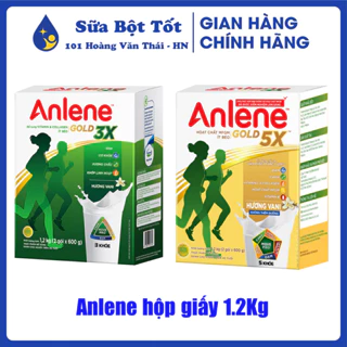 Sữa Anlene Gold hương Vani hộp giấy 1.2Kg Dinh dưỡng cho người cao tuổi