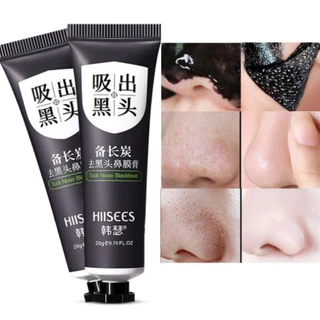 Mặt Nạ Lột Mụn HIISEES 20g Chiết Xuất Than Tre, Gel Lột Mụn Đầu Đen Mụn Cám Làm Sạch Bã Nhờn Giúp Se Khít Lỗ Chân Lông