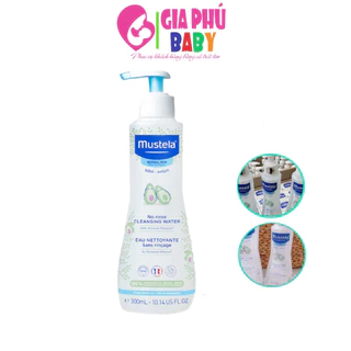 Mustela Nước làm sạch mặt và cơ thể dành cho bé No Rinse Cleansing Water 300ml