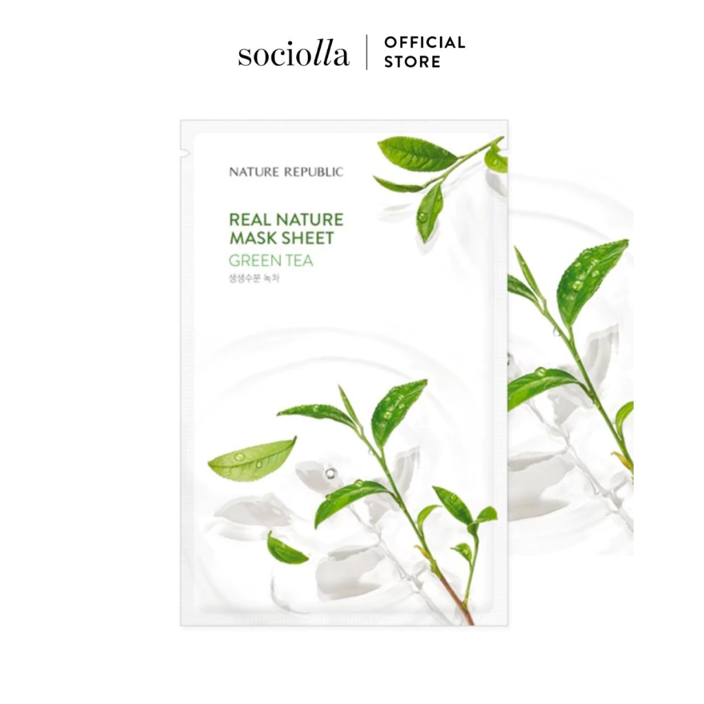 Mặt Nạ Giấy Nature Republic Real Nature Green Tea Mask Sheet 23ml