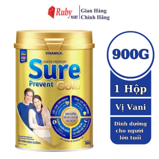 [Date T1/26] Sữa bột cho người lớn tuổi Vinamilk Sure Prevent 900g (Hộp thiếc)