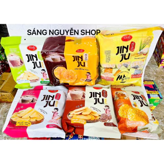 Bánh Gạo Jin Ju Richy 134.4g Cốm sữa/Vị Bò Nướng/Vị Mật Ong