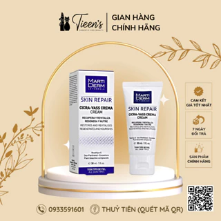 Kem dưỡng B5 tái tạo và phục hồi da nhạy cảm MartiDerm Skin Repair Cicra Vass Cream 30ml Tieen's Cosmetic