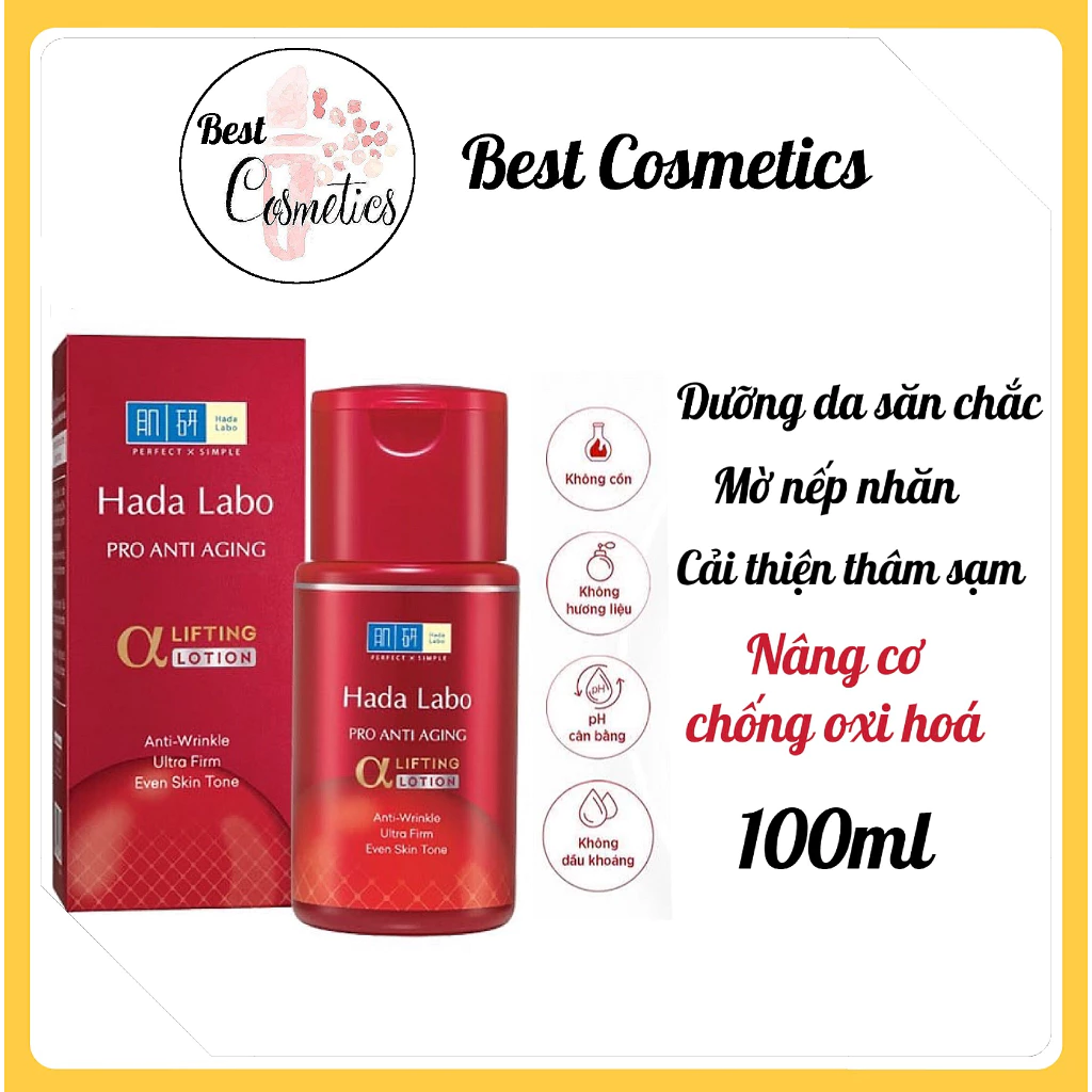 Dung dịch dưỡng cải thiện lão hóa da - Hada Labo Pro Anti Aging α Lifting Lotion (100ml)