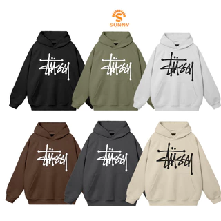 Áo hoodie Stussy Basic nam nữ chính hàng chất nỉ dày dặn form rộng áo khoác nam nữ hàng cao cấp.