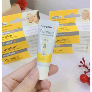 Kem bôi nứt đầu ti, nứt cổ gà, làm mềm da khô Medela Lanolin Cream 7g.