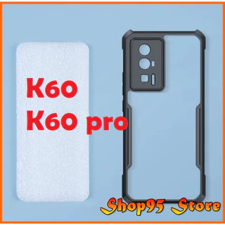 Ốp lưng chống sốc viền đen cho Xiaomi Redmi K60 K60 pro (Đen)